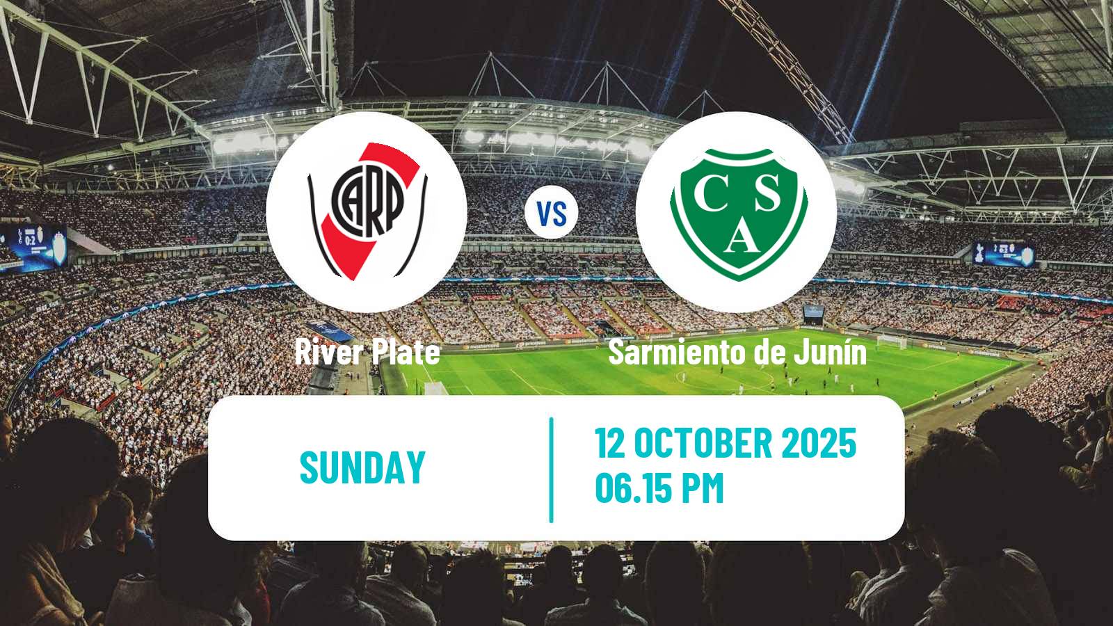 Football Argentinian Liga Profesional River Plate - Sarmiento de Junín