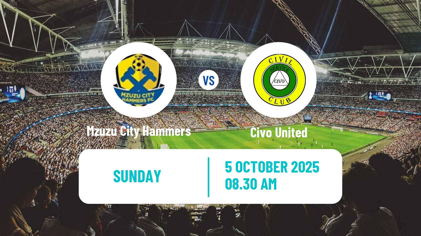 Football Malawi Premier Division Mzuzu City Hammers - Civo United