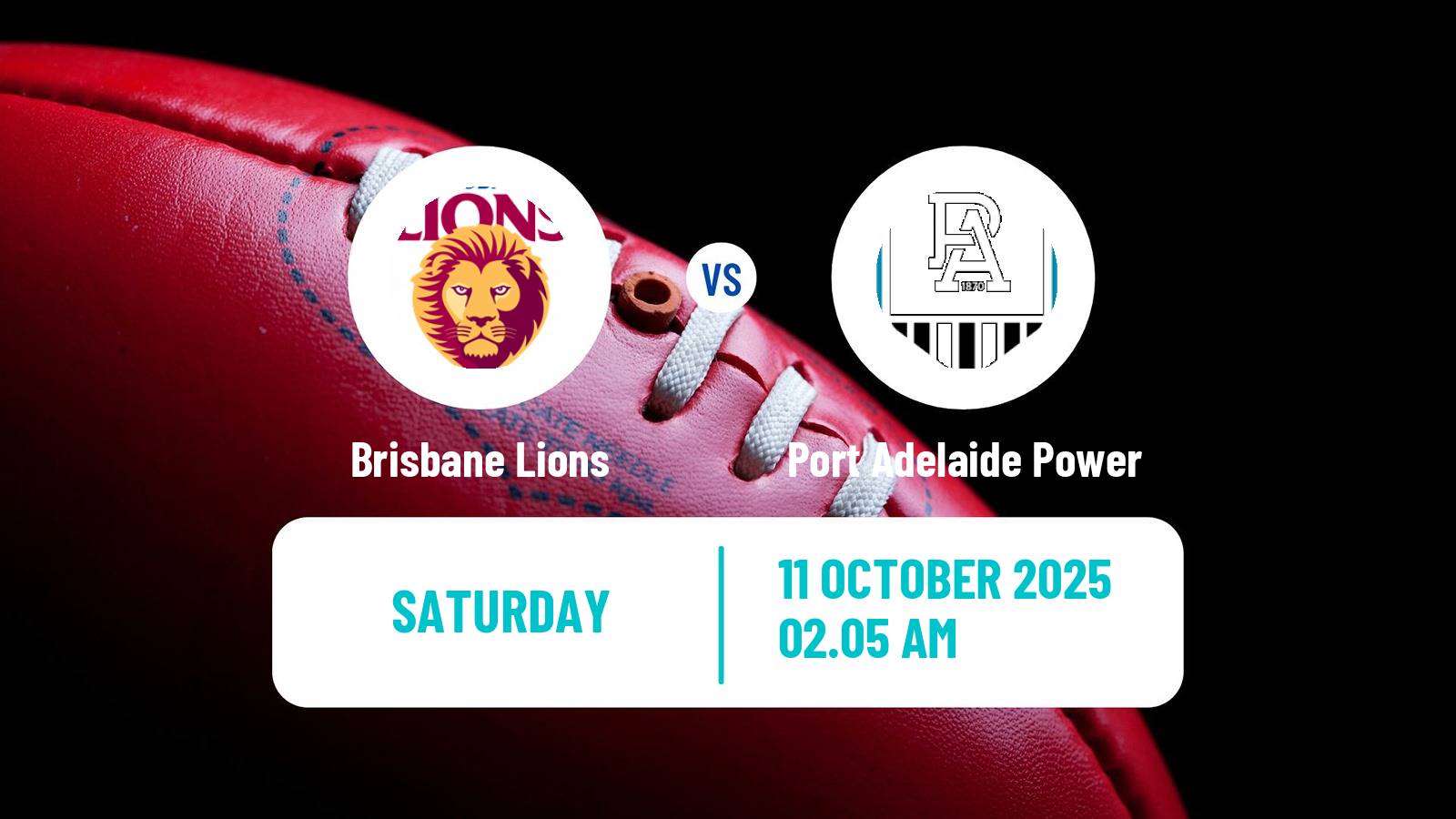 Aussie rules AFL Women Brisbane Lions - Port Adelaide Power
