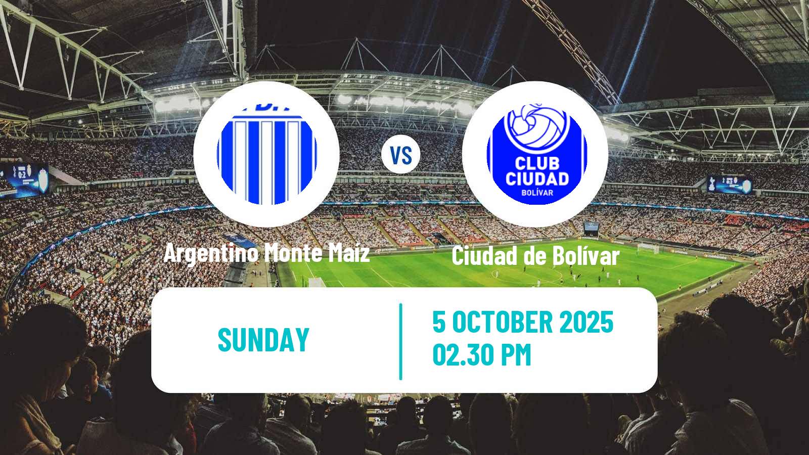 Football Argentinian Torneo Federal Argentino Monte Maíz - Ciudad de Bolívar