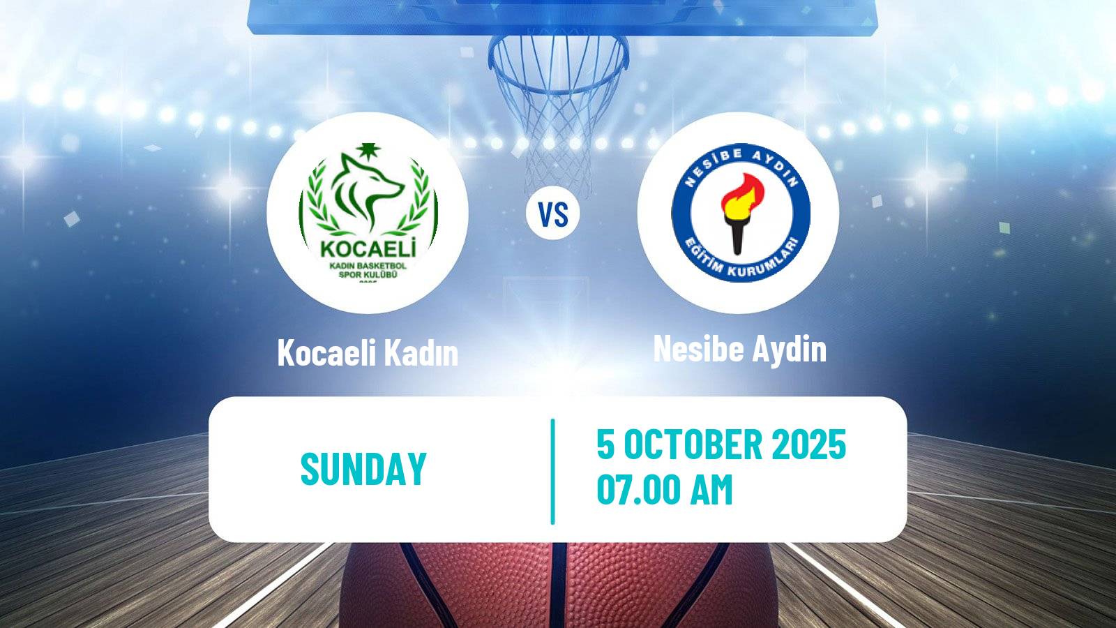 Basketball Turkish Basketball League Women Kocaeli Kadın - Nesibe Aydin