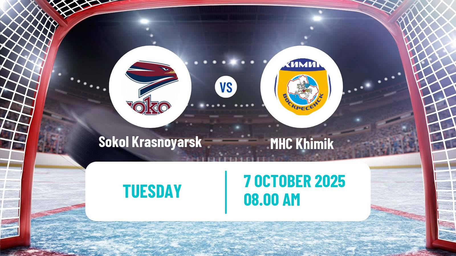Hockey VHL Sokol Krasnoyarsk - Khimik