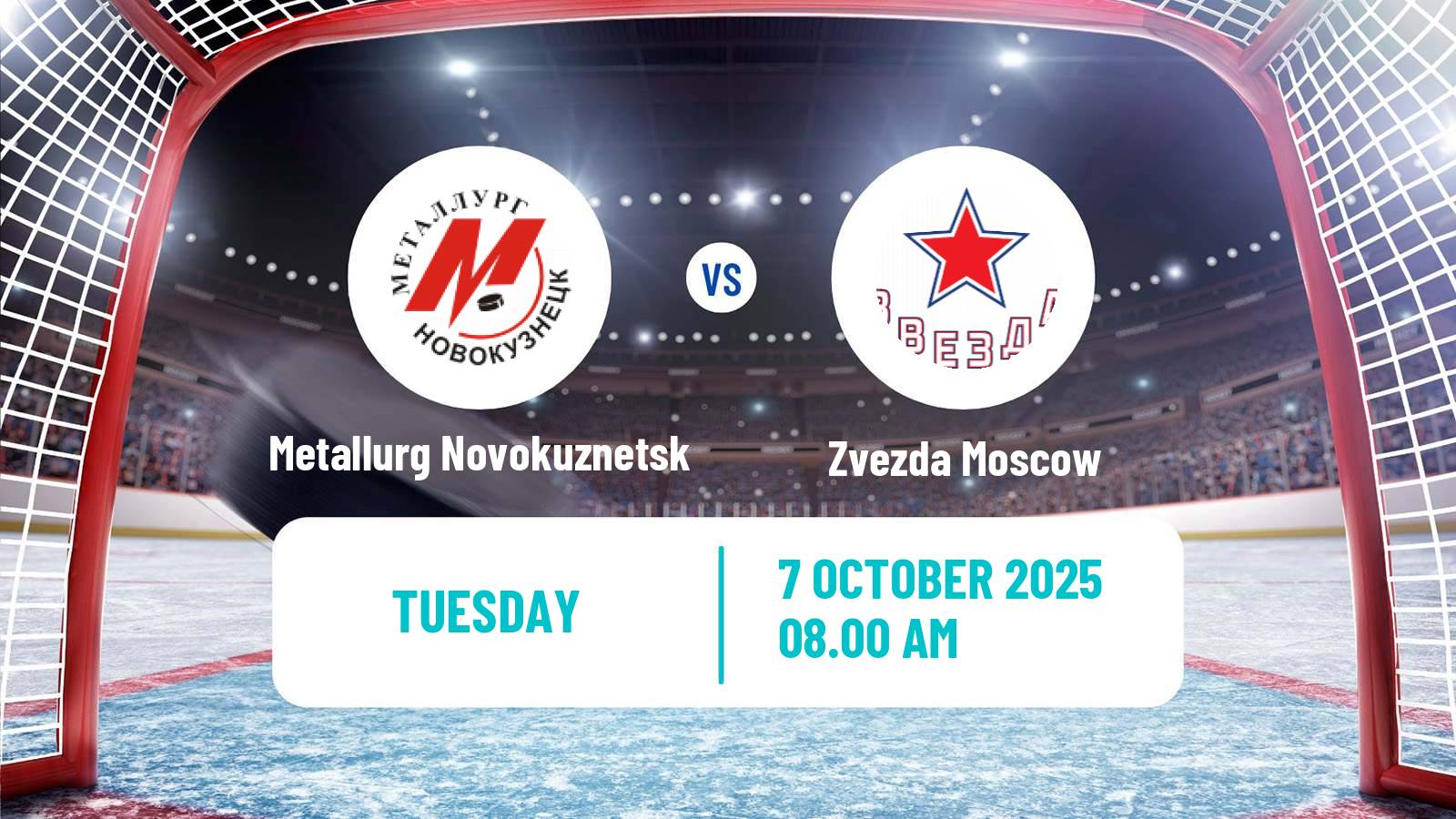 Hockey VHL Metallurg Novokuznetsk - Zvezda Moscow