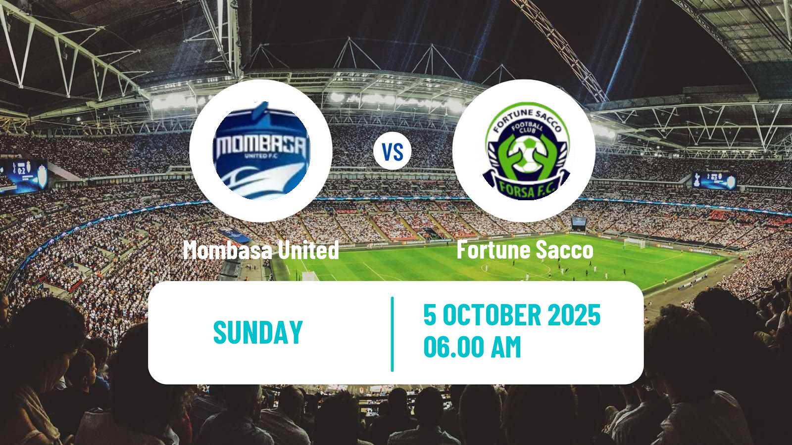 Football Kenyan Super League Mombasa United - Fortune Sacco