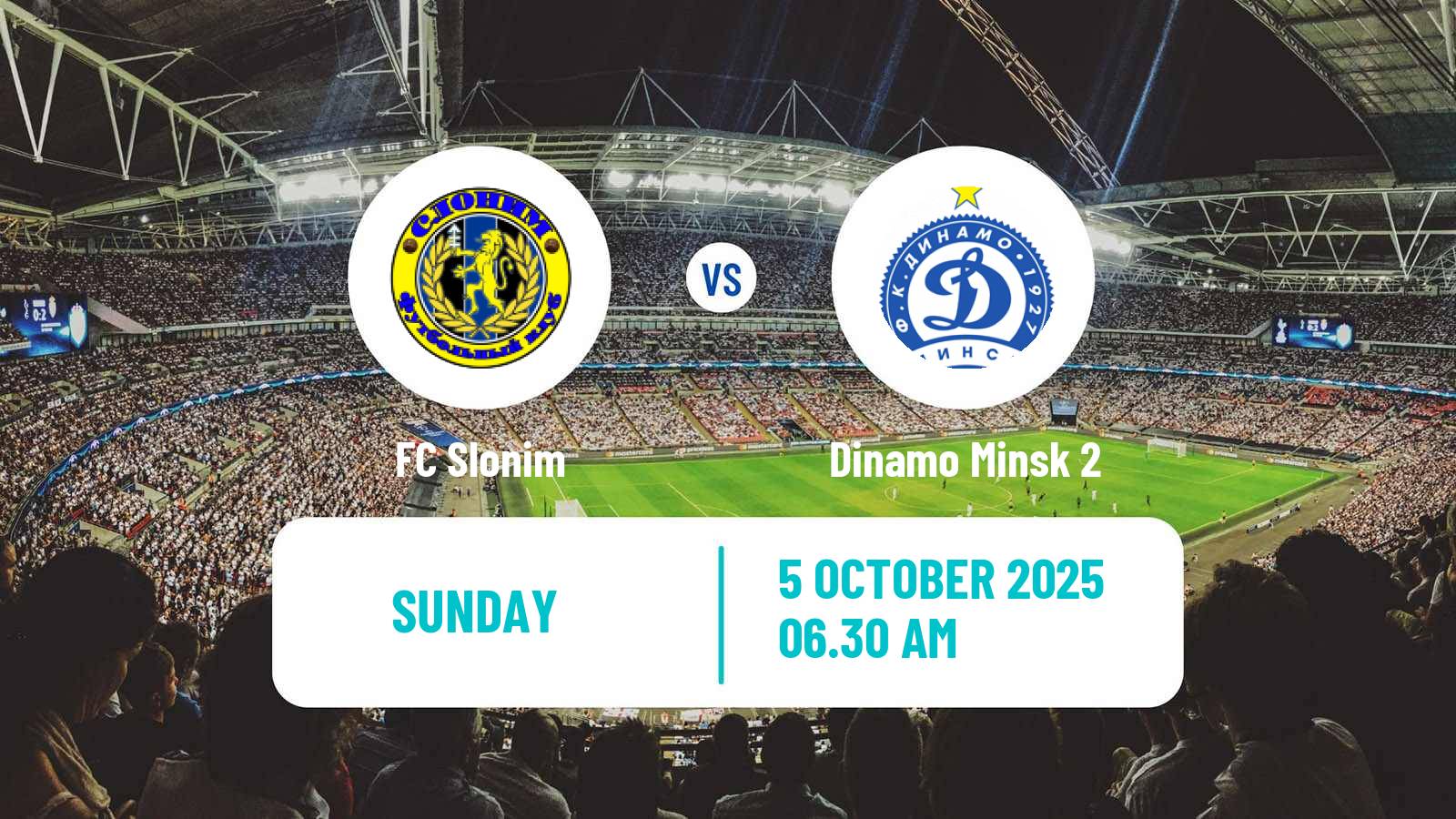Football Belarusian Pershaya Liga Slonim - Dinamo Minsk 2