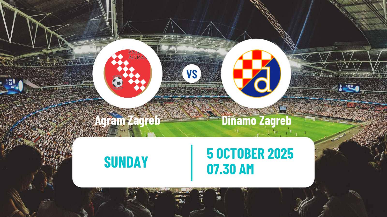 Football Croatian 1 HNL Women Agram Zagreb - Dinamo Zagreb