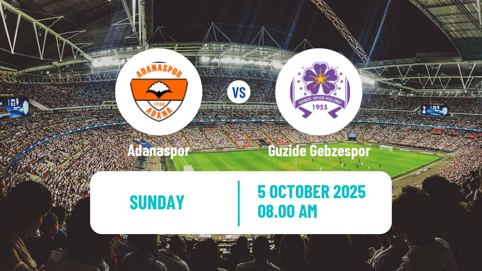 Football Turkish Second League Red Group Adanaspor - Guzide Gebzespor