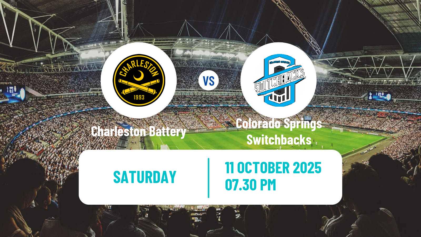 Football USL Championship Charleston Battery - Colorado Springs Switchbacks