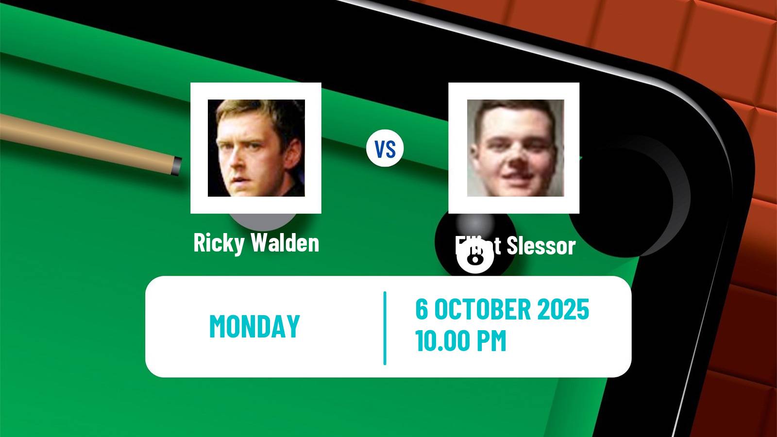 Snooker Grand Prix Ricky Walden - Elliot Slessor