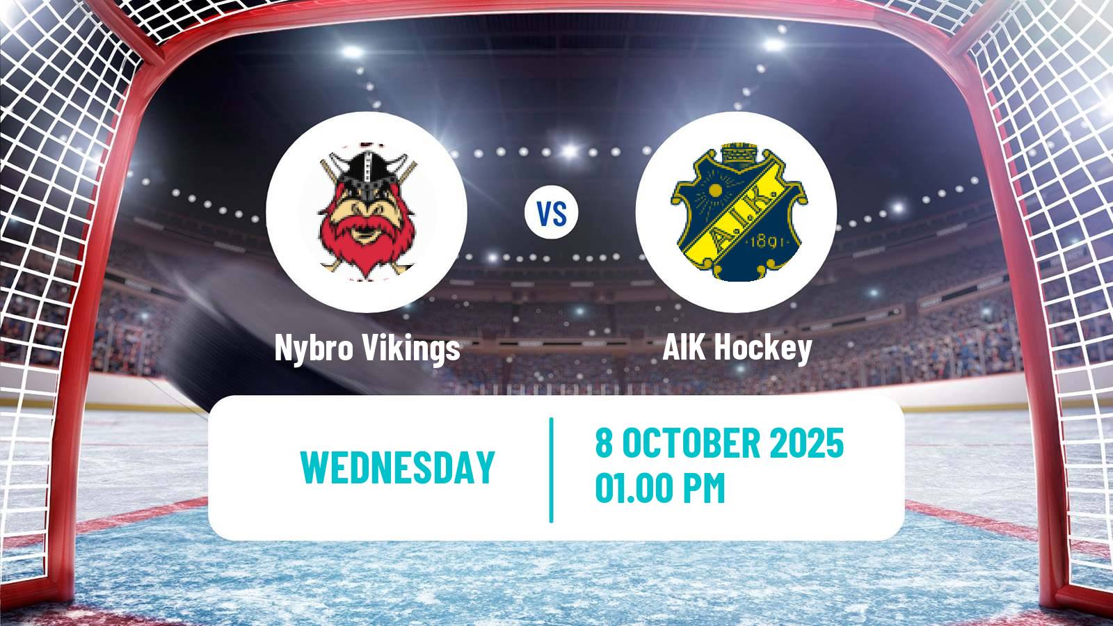 Hockey Swedish Hockey Allsvenskan Nybro Vikings - AIK