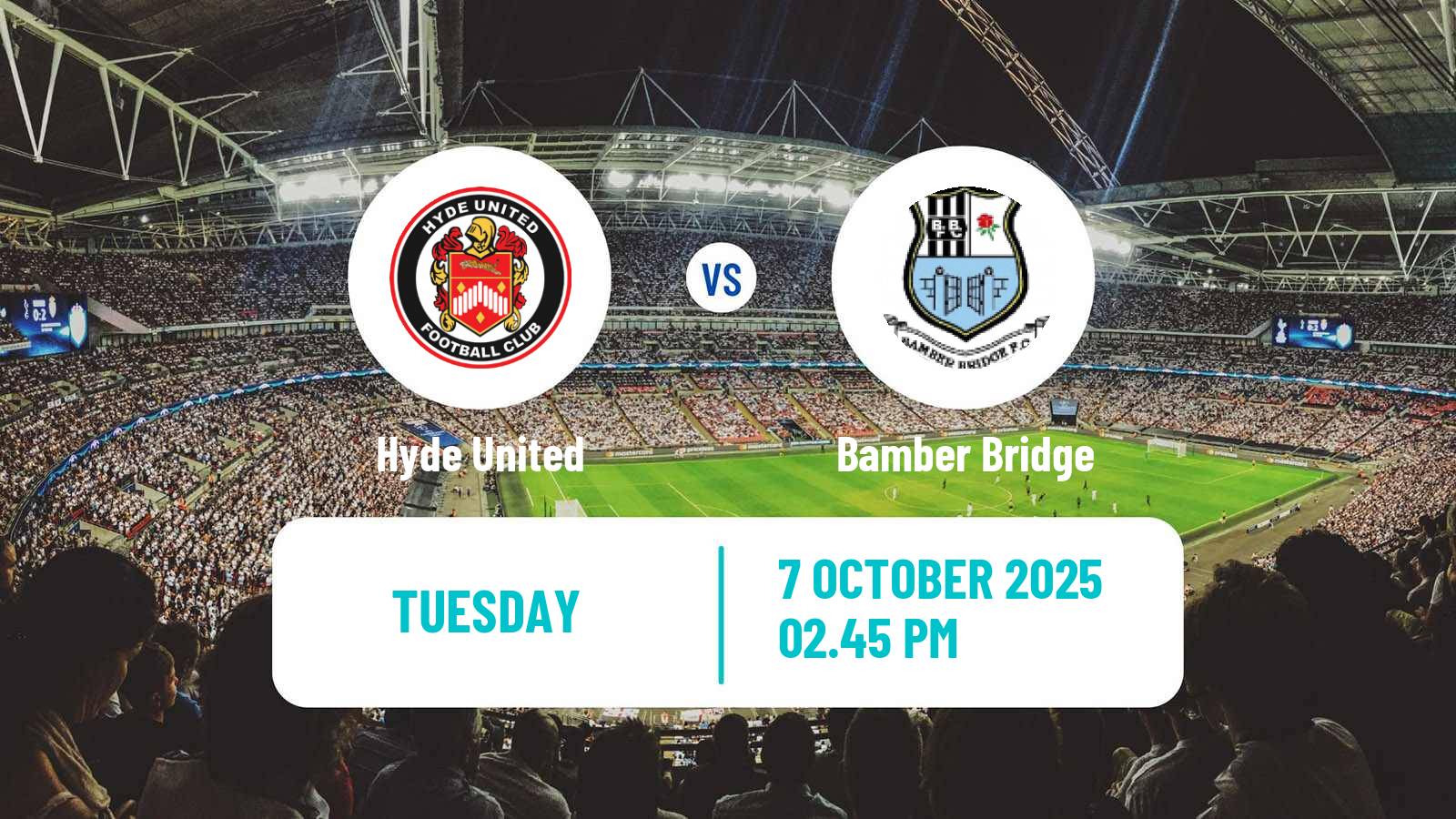 Football English NPL Premier Division Hyde United - Bamber Bridge