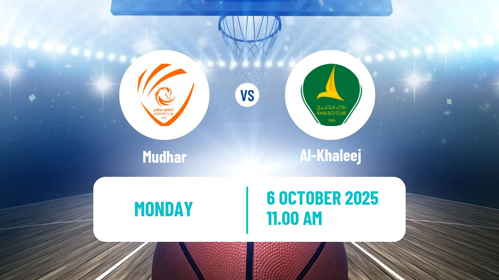 Basketball Saudi Premier League Basketball Mudhar - Al-Khaleej