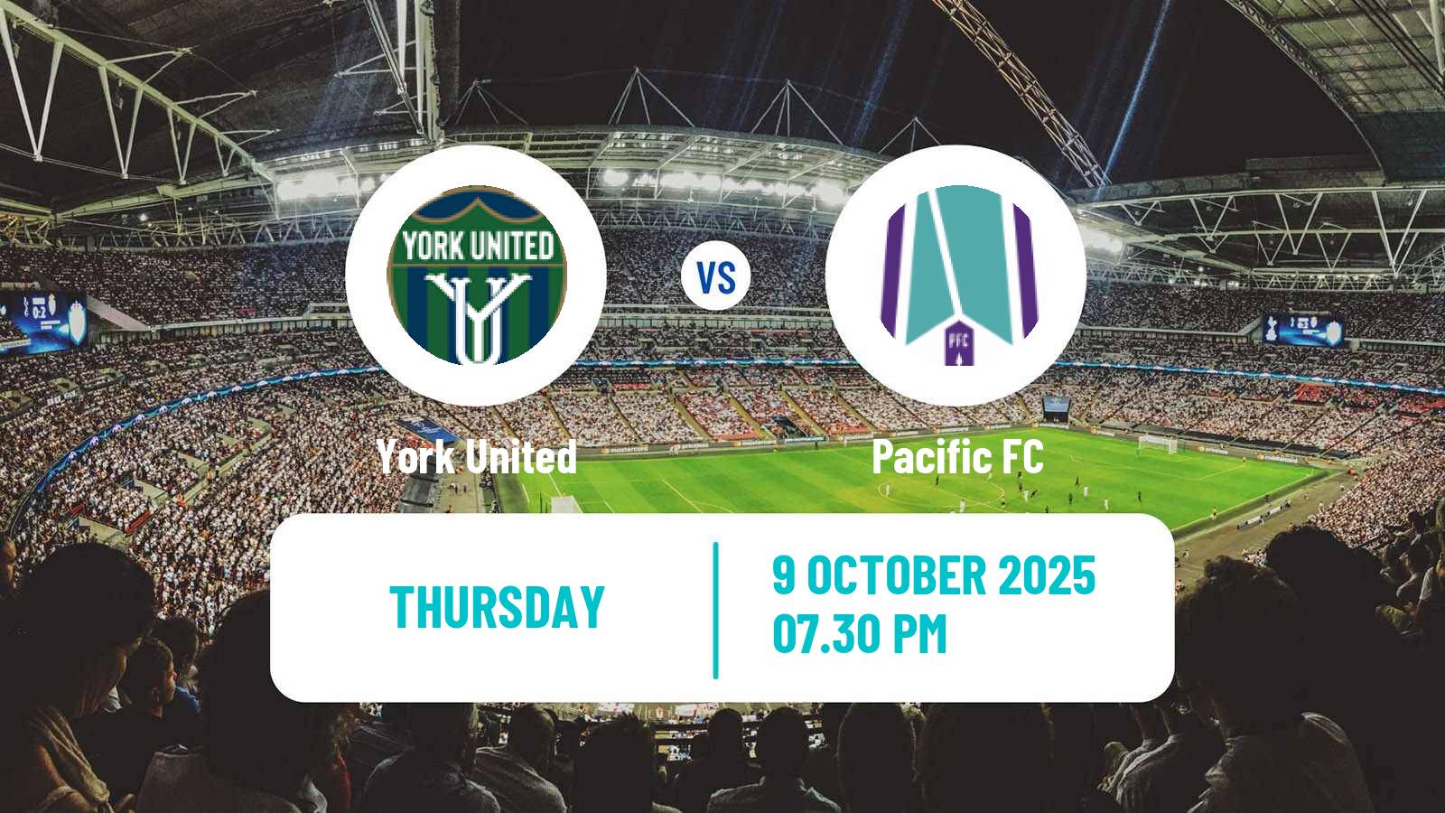 Football Canadian Premier League York United - Pacific FC