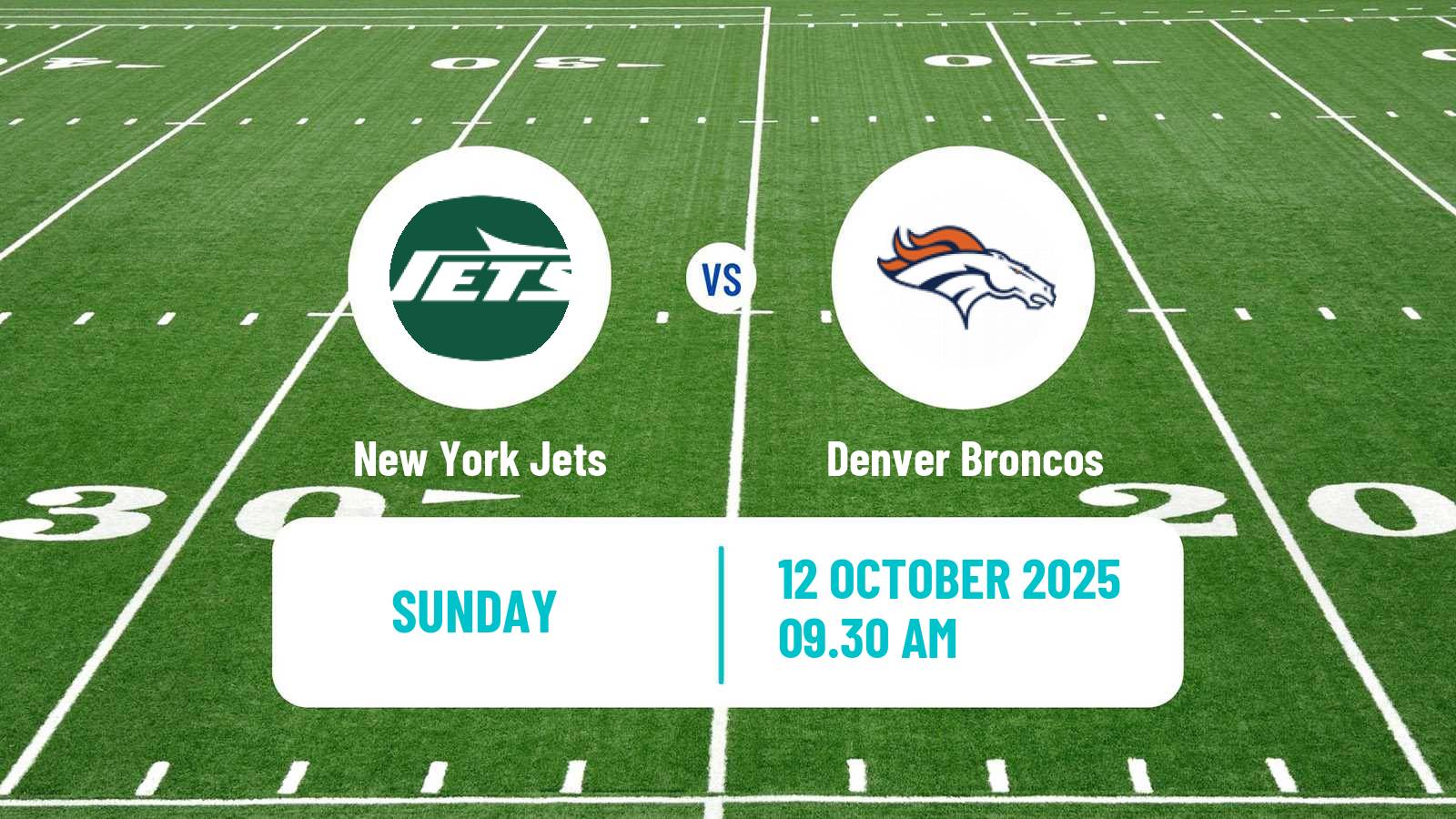 American football NFL New York Jets - Denver Broncos
