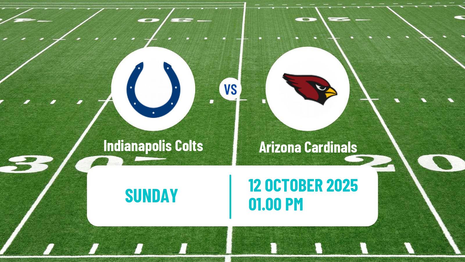 American football NFL Indianapolis Colts - Arizona Cardinals