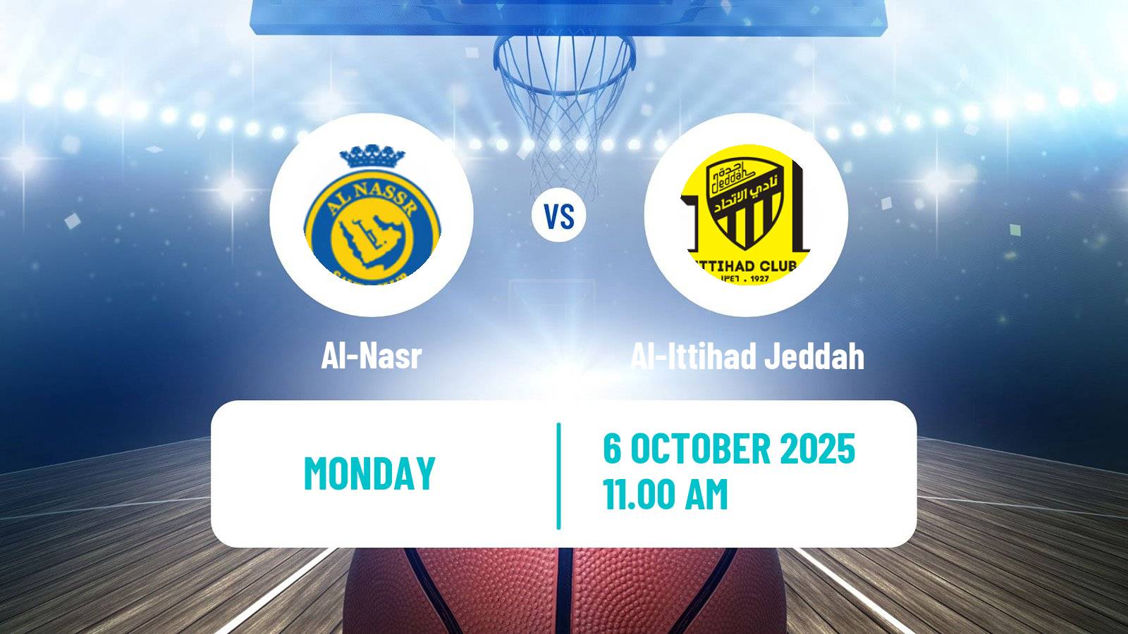 Basketball Saudi Premier League Basketball Al-Nasr - Al-Ittihad Jeddah