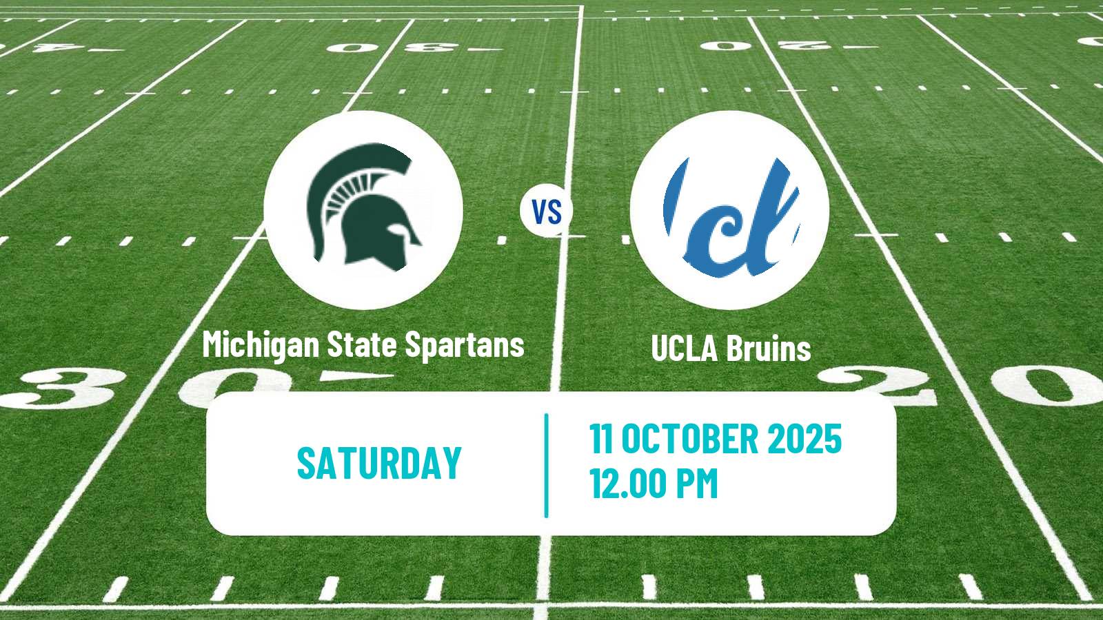 American football NCAA College Football Michigan State Spartans - UCLA Bruins