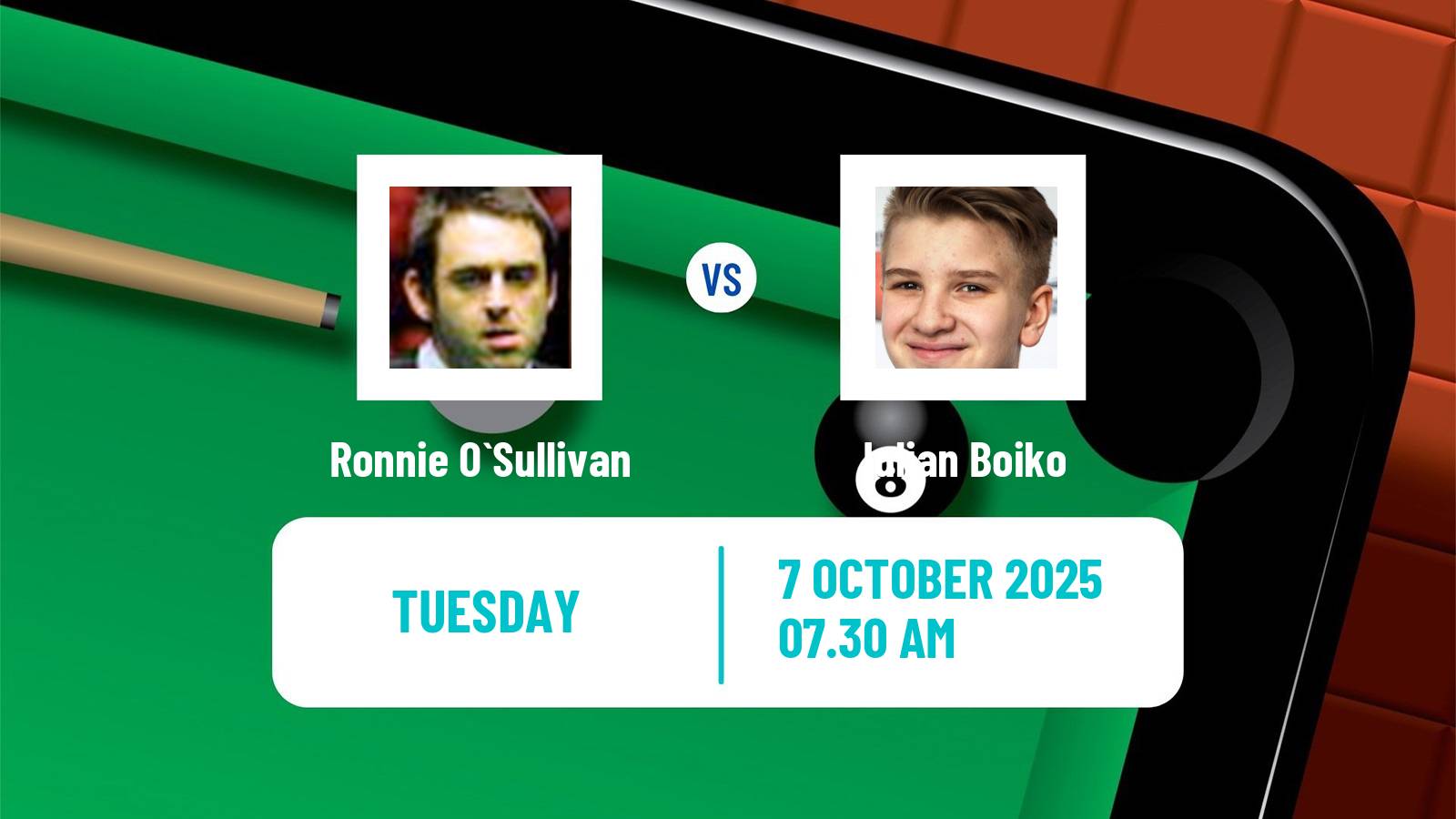Snooker Grand Prix Ronnie O`Sullivan - Iulian Boiko