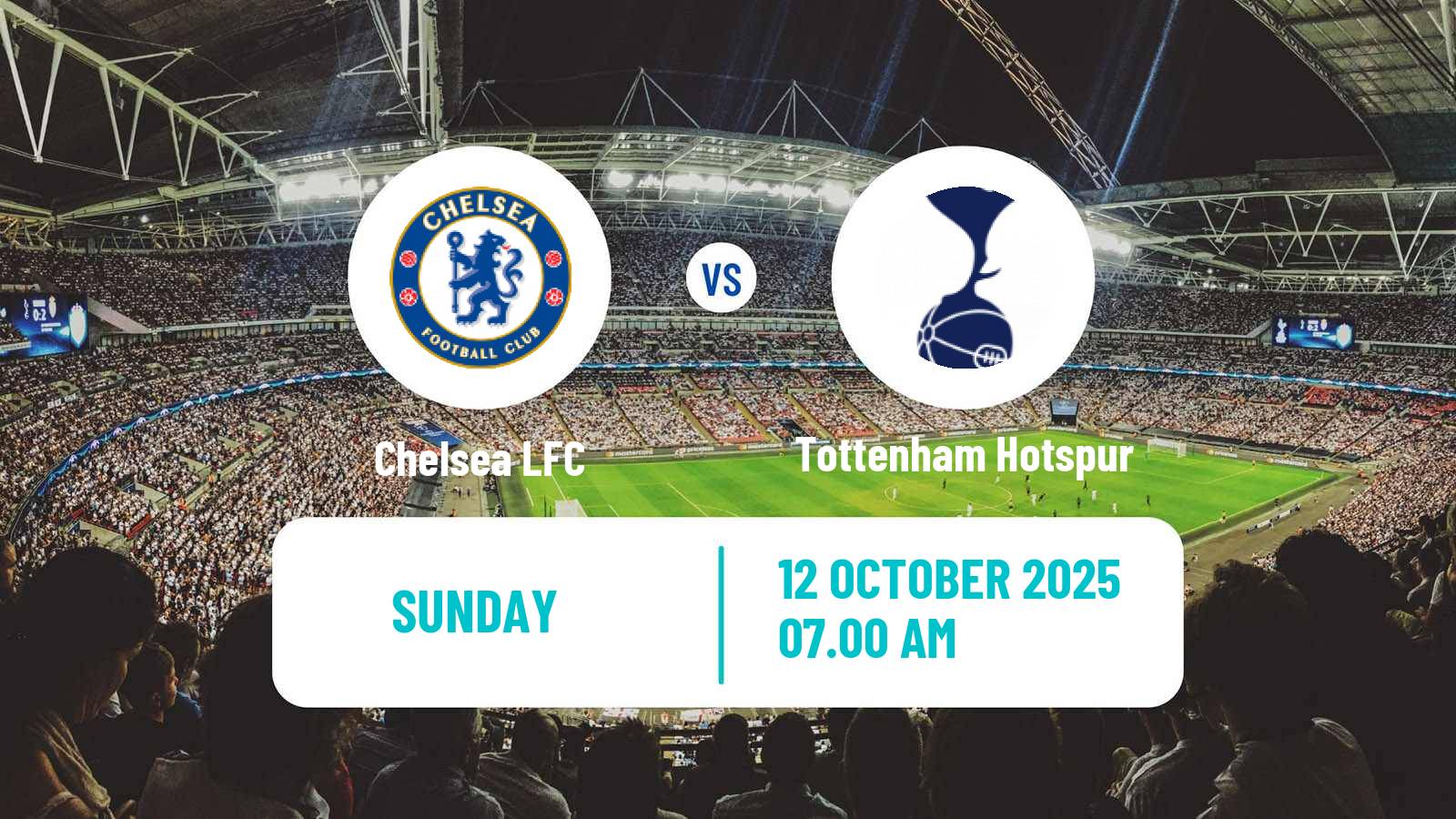 Football English WSL Chelsea - Tottenham Hotspur