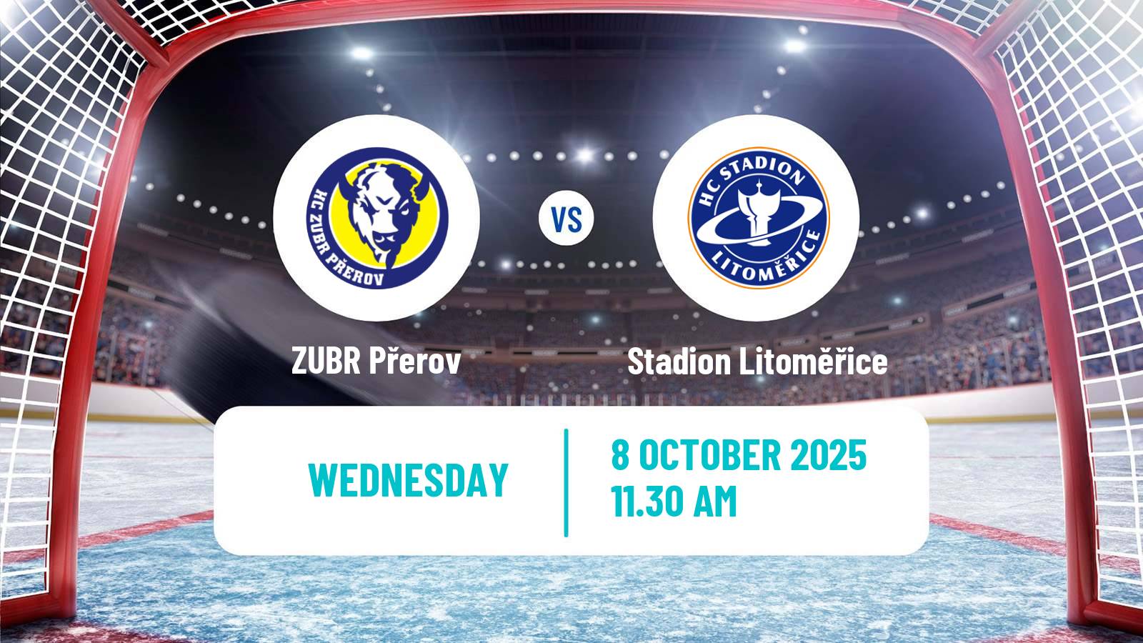 Hockey Czech Chance Liga ZUBR Přerov - Stadion Litoměřice