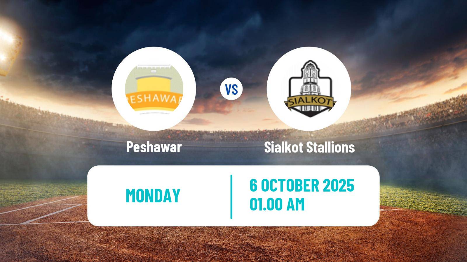 Cricket Pakistan Quaid-e-Azam Trophy Peshawar - Sialkot Stallions