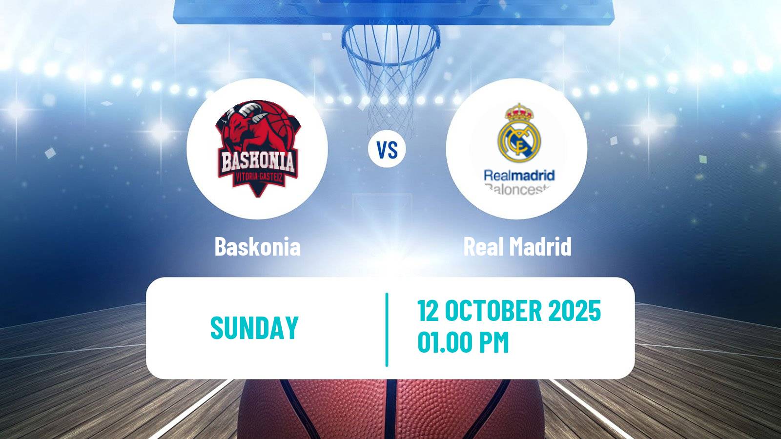 Basketball Spanish ACB League Baskonia - Real Madrid