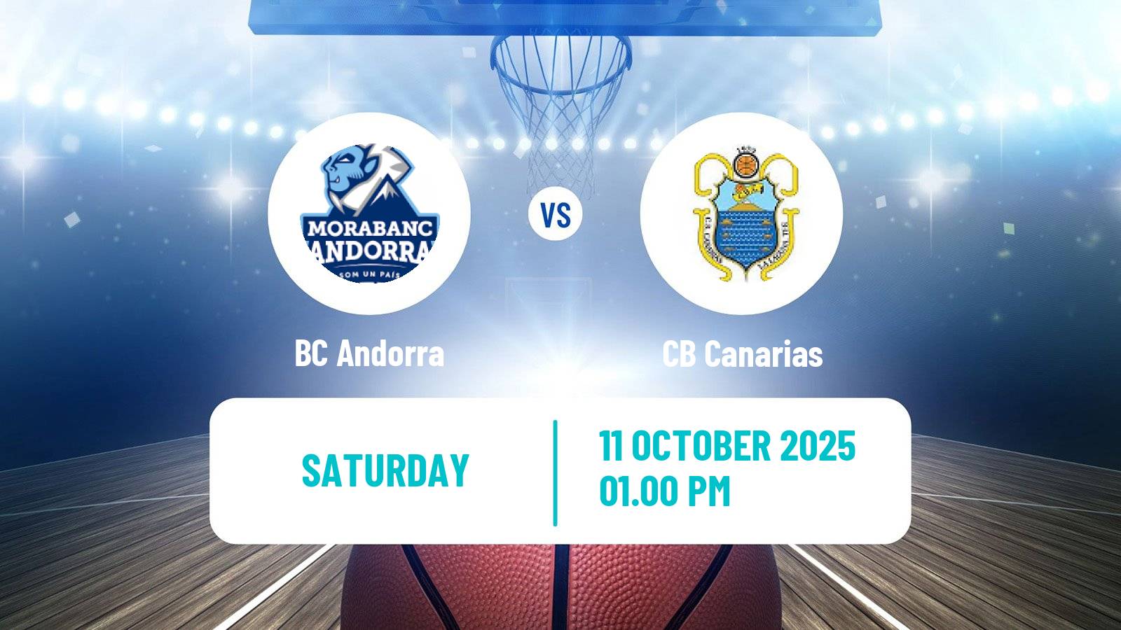 Basketball Spanish ACB League BC Andorra - Canarias