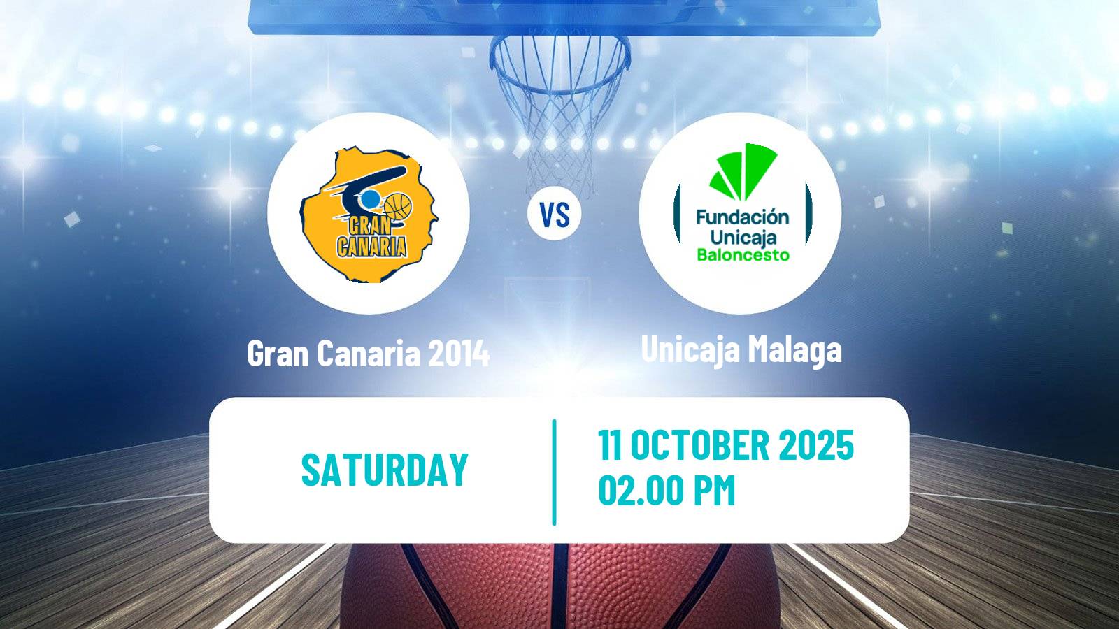Basketball Spanish ACB League Gran Canaria 2014 - Unicaja Malaga