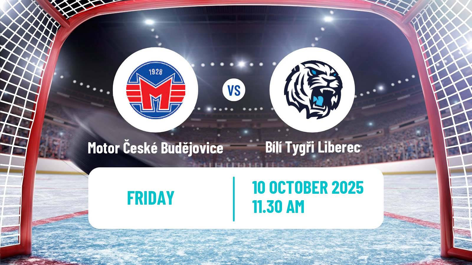 Hockey Czech Extraliga Motor České Budějovice - Bílí Tygři Liberec