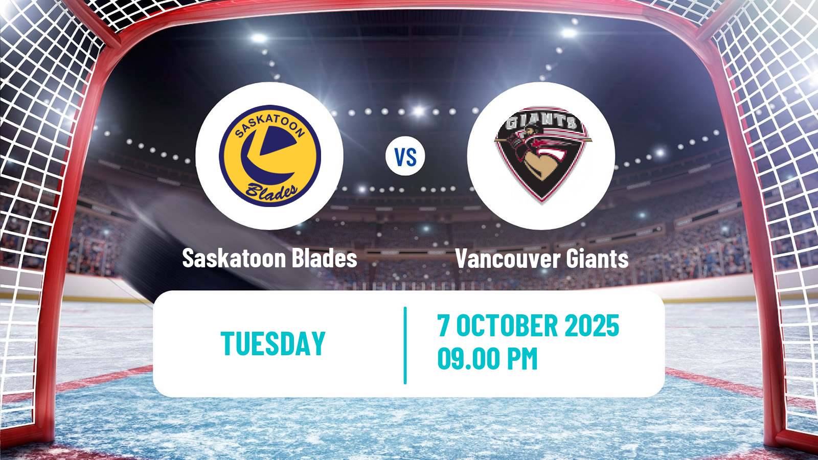 Hockey WHL Saskatoon Blades - Vancouver Giants