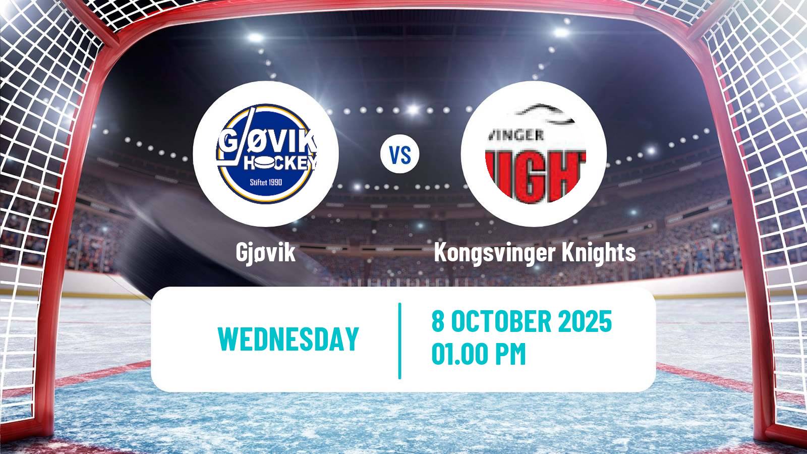 Hockey Norwegian Division 1 Hockey Gjøvik - Kongsvinger Knights