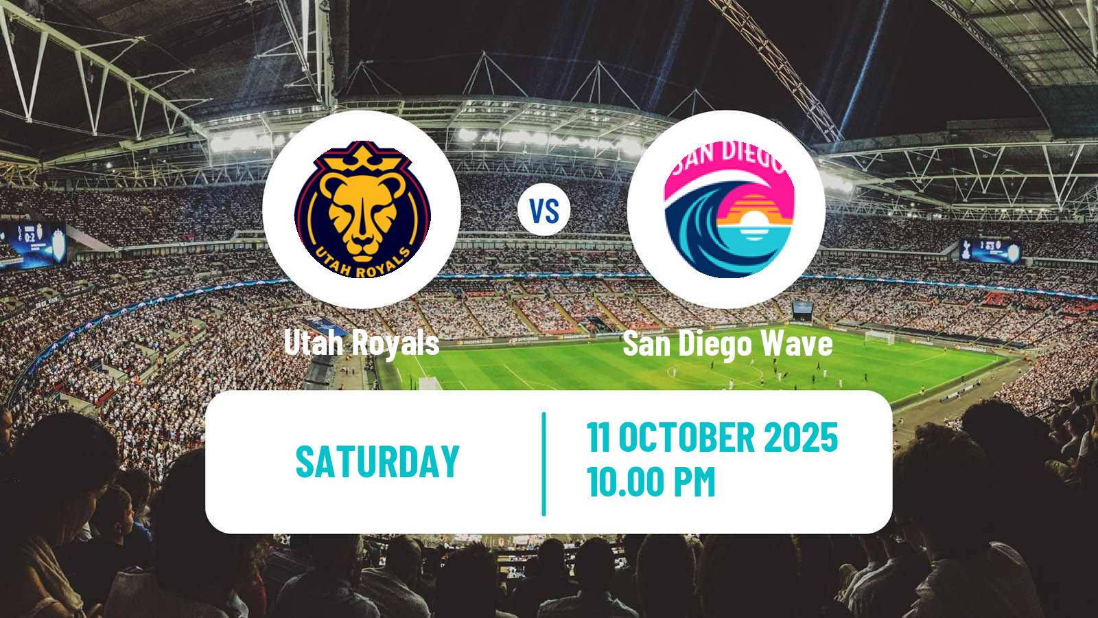 Football NWSL Utah Royals - San Diego Wave