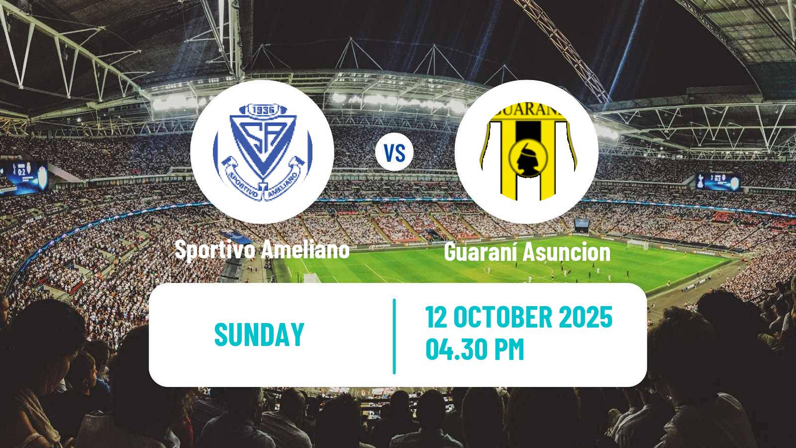 Football Paraguayan Primera Division Sportivo Ameliano - Guaraní Asuncion
