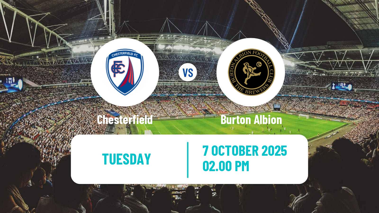 Football English EFL Trophy Chesterfield - Burton Albion