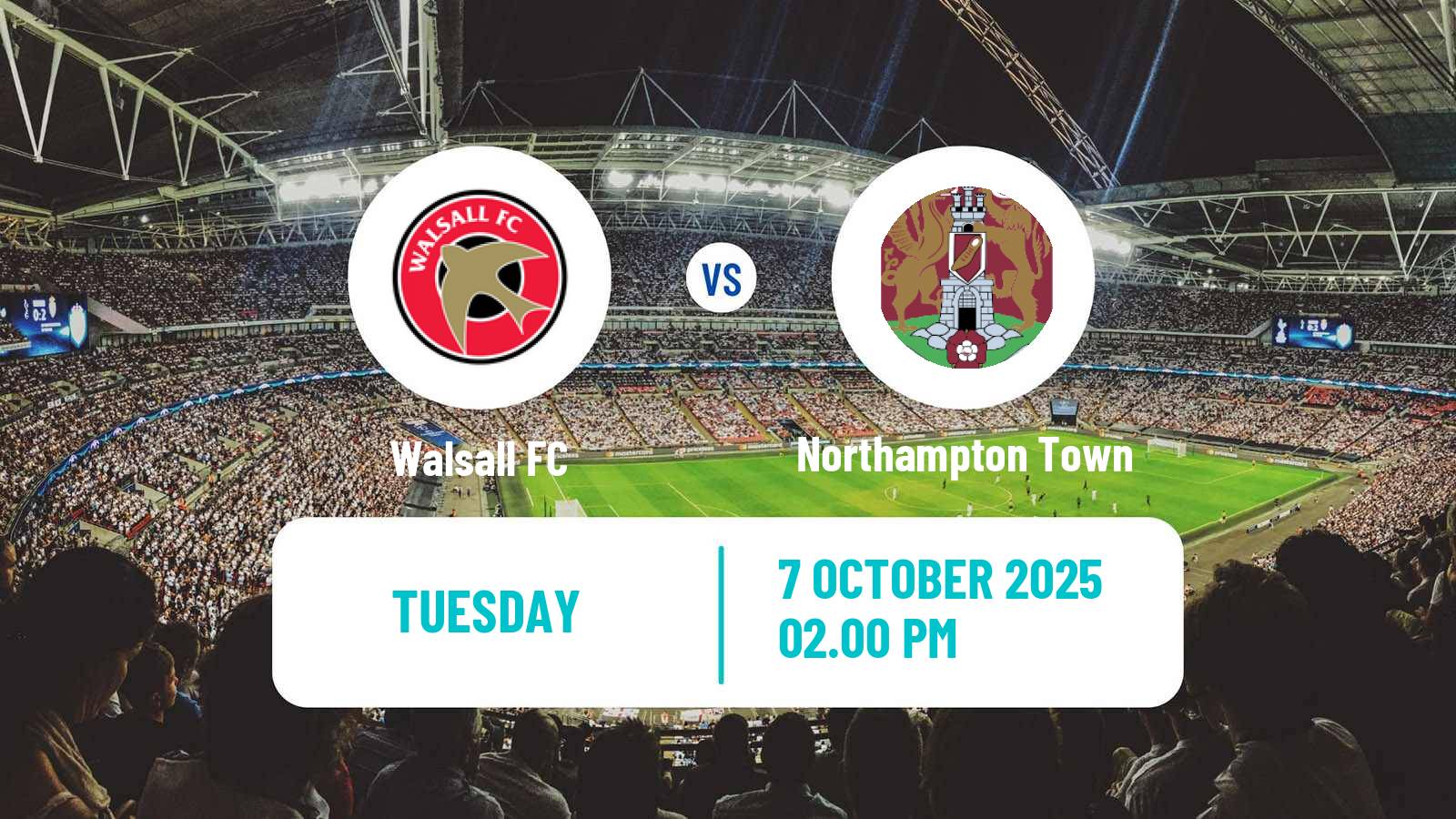 Football English EFL Trophy Walsall - Northampton Town