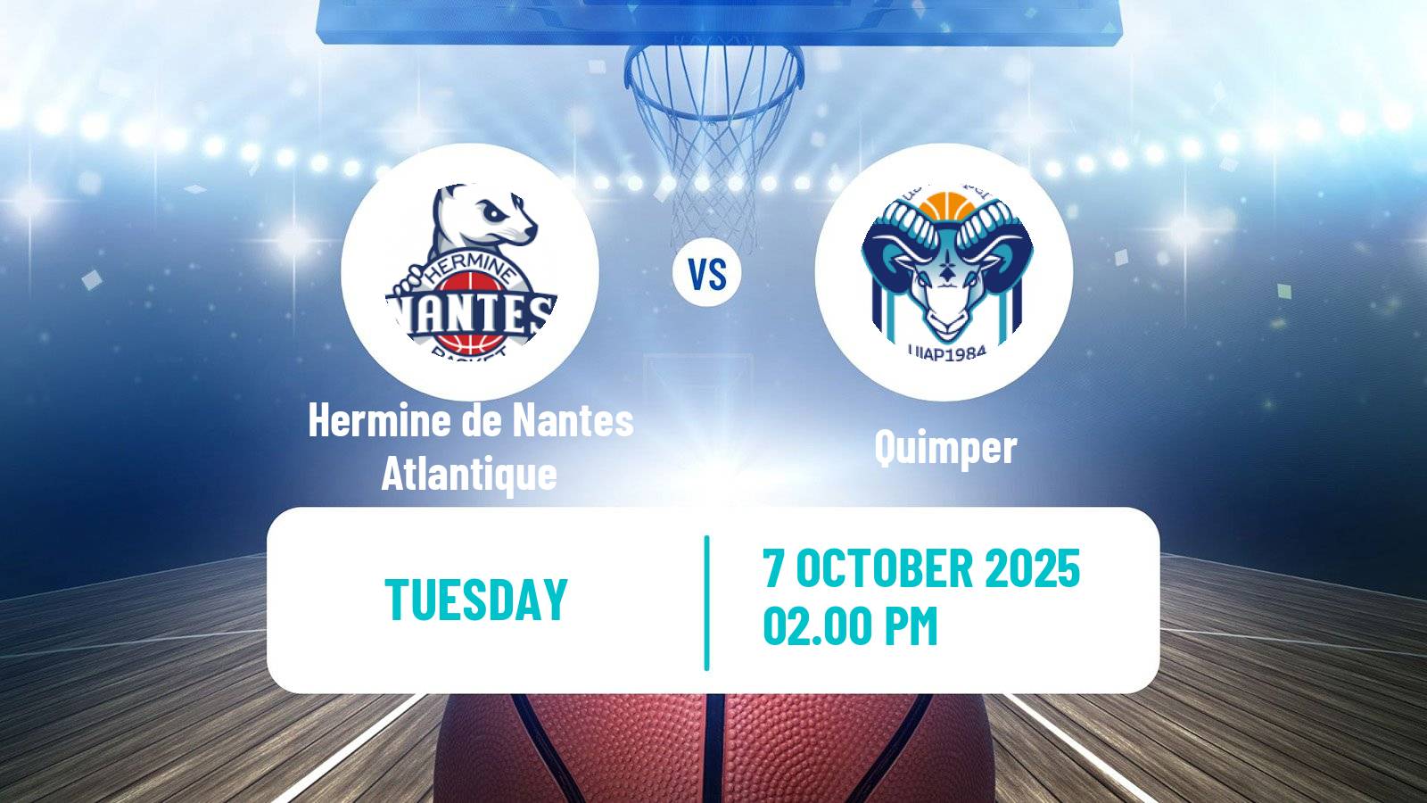 Basketball French Cup Basketball Hermine de Nantes Atlantique - Quimper