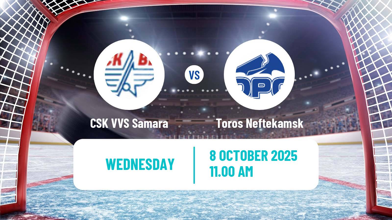 Hockey VHL CSK VVS Samara - Toros Neftekamsk