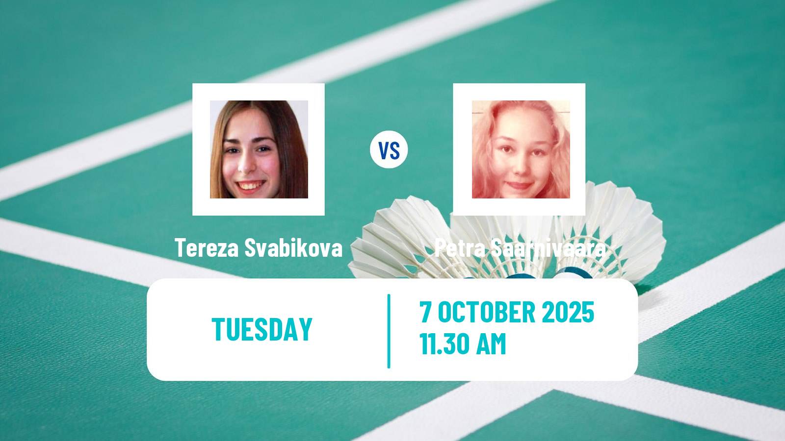 Badminton BWF World Tour Arctic Open Women Tereza Svabikova - Petra Saarnivaara
