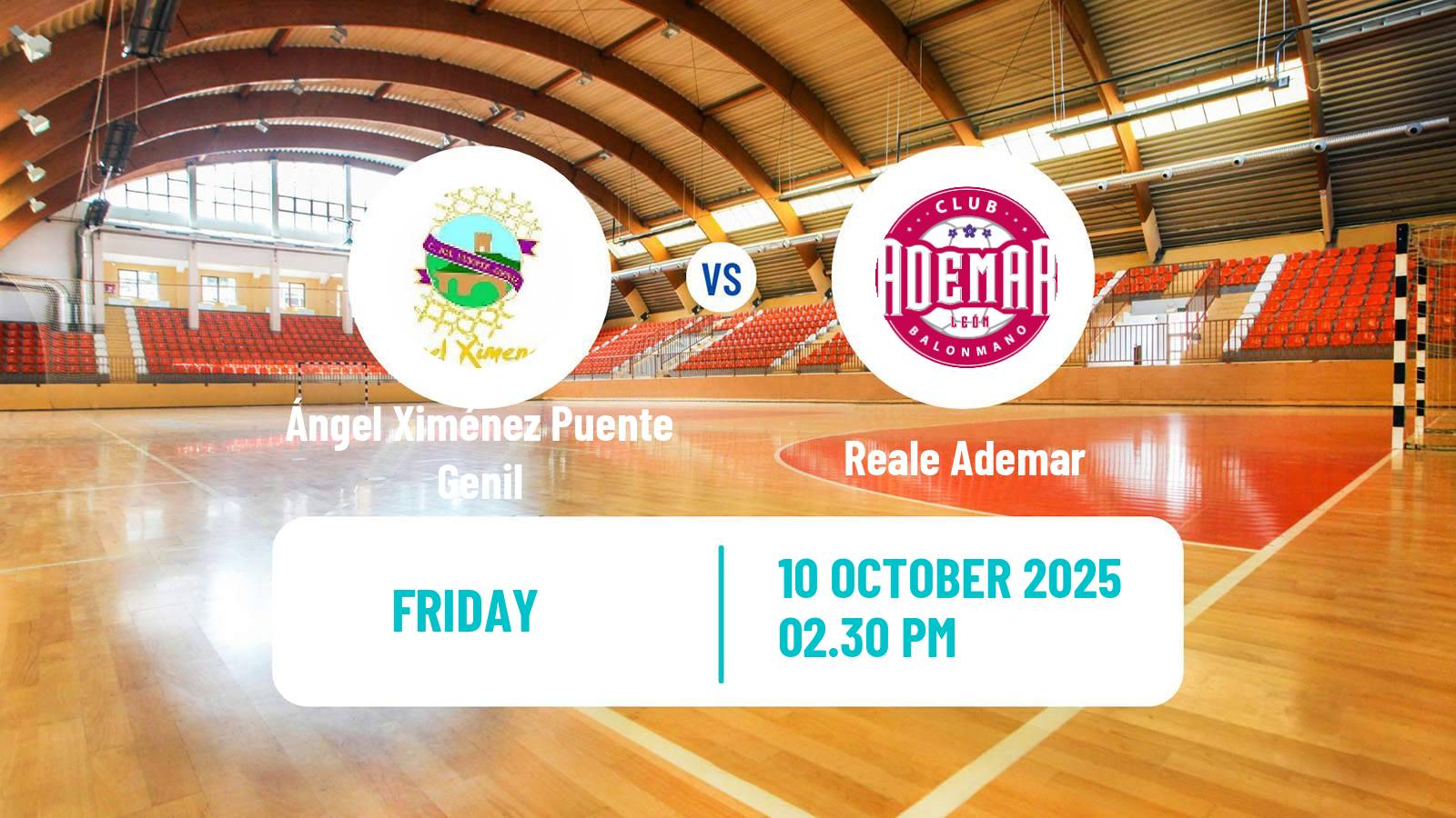 Handball Spanish Liga ASOBAL Ángel Ximénez Puente Genil - Reale Ademar