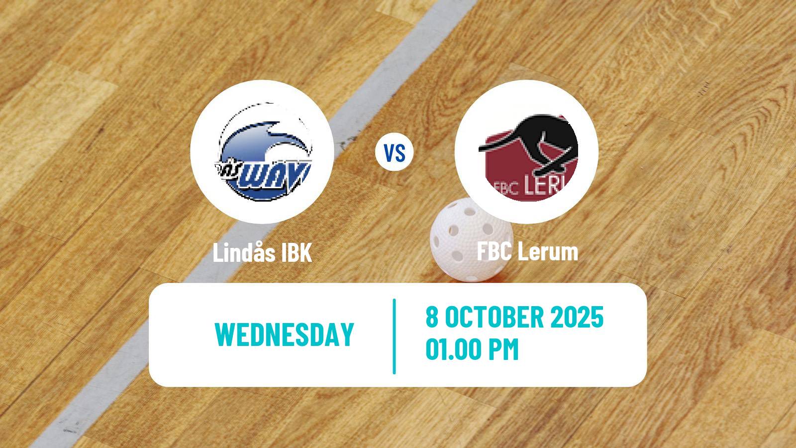 Floorball Swedish Allsvenskan Floorball Lindås IBK - Lerum