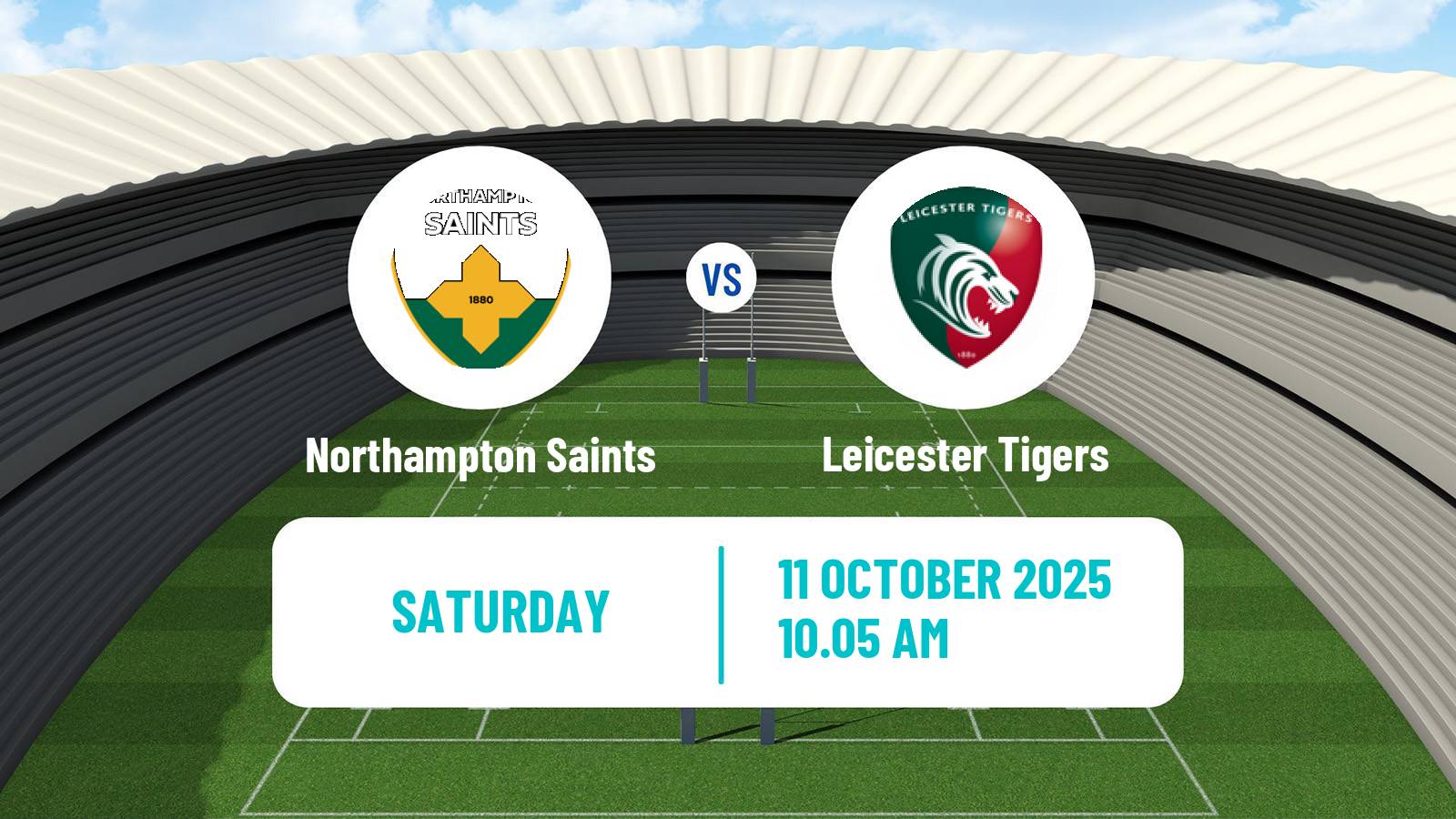 Rugby union English Premiership Rugby Northampton Saints - Leicester Tigers