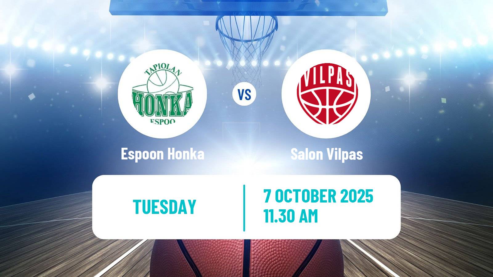 Basketball Finnish Korisliiga Espoon Honka - Salon Vilpas