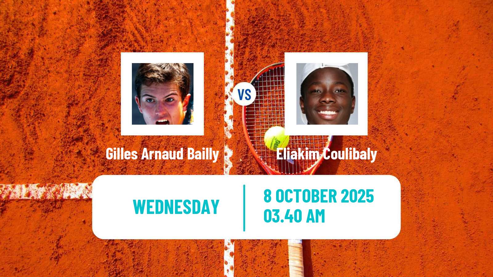 Tennis Hersonissos 5 Challenger Men Gilles Arnaud Bailly - Eliakim Coulibaly