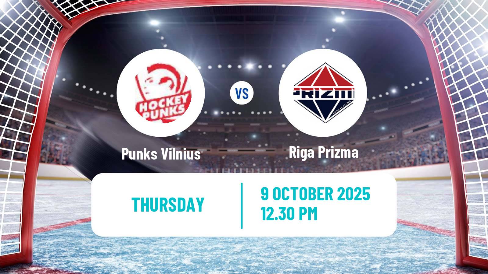 Hockey Latvian Hokeja Liga Punks Vilnius - Riga Prizma