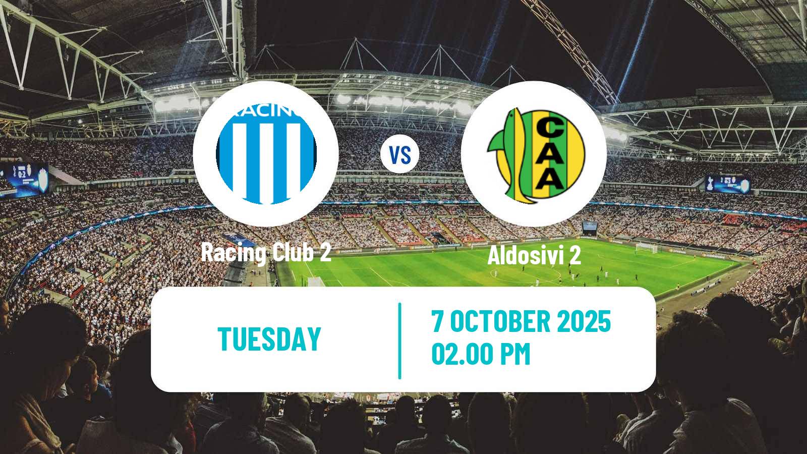 Football Argentinian Reserve League Racing Club 2 - Aldosivi 2