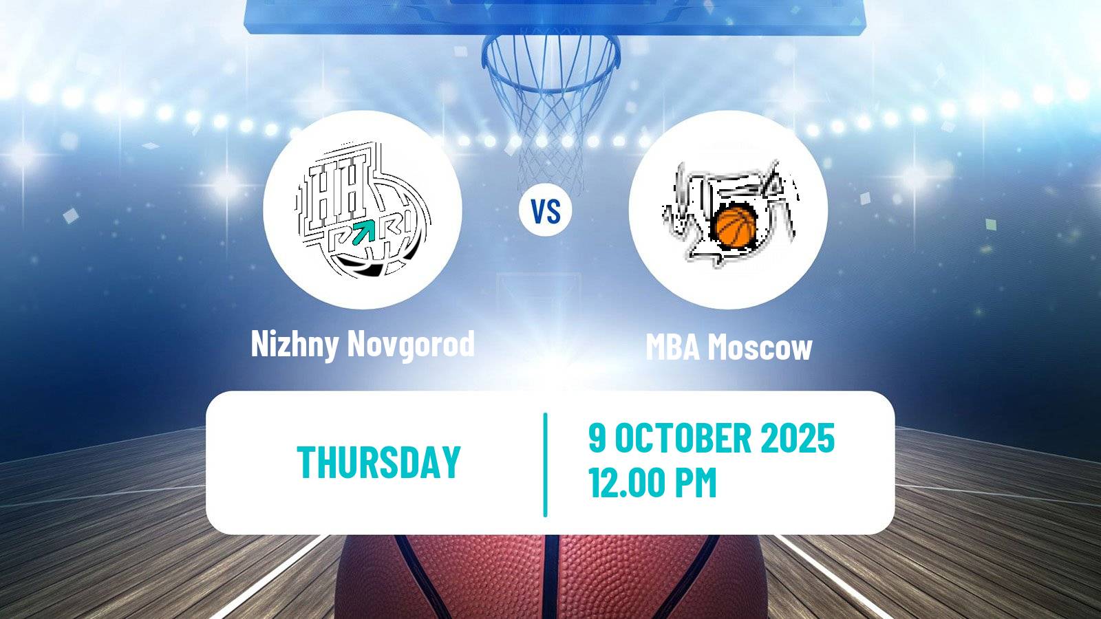 Basketball VTB United League Nizhny Novgorod - MBA Moscow