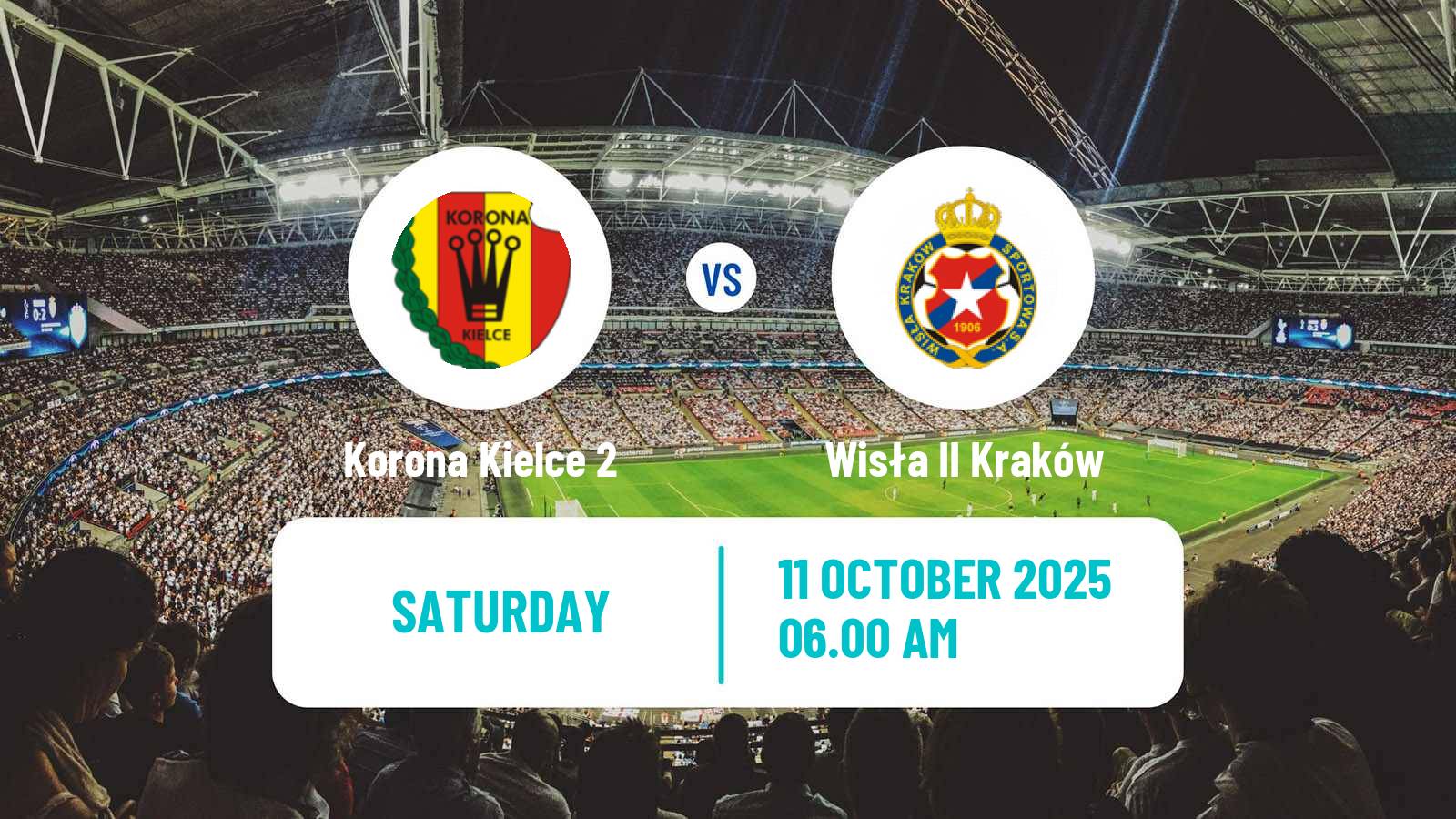 Football Polish Division 3 - Group IV Korona Kielce 2 - Wisła II Kraków