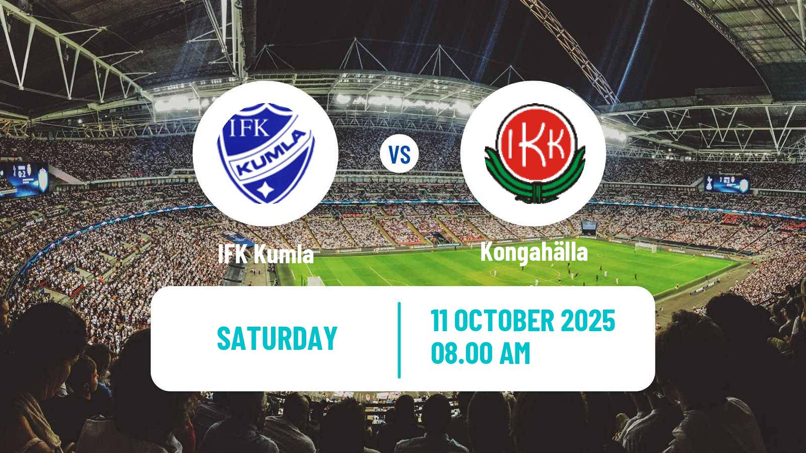 Football Swedish Division 2 - Norra Götaland Kumla - Kongahälla