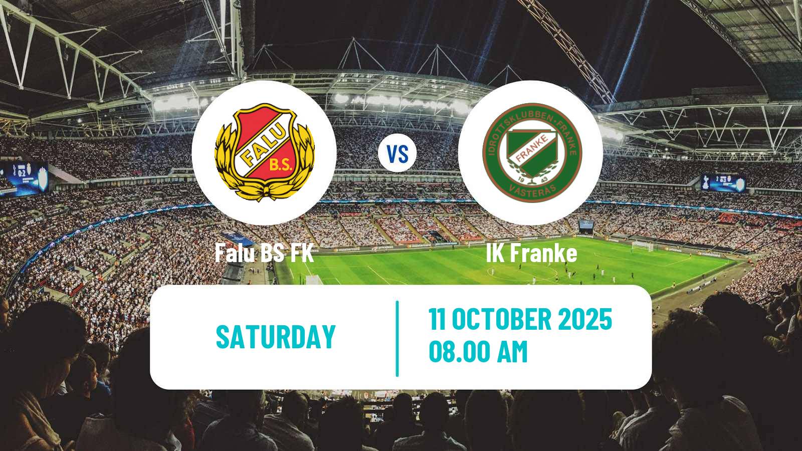 Football Swedish Division 2 - Norra Svealand Falu - IK Franke