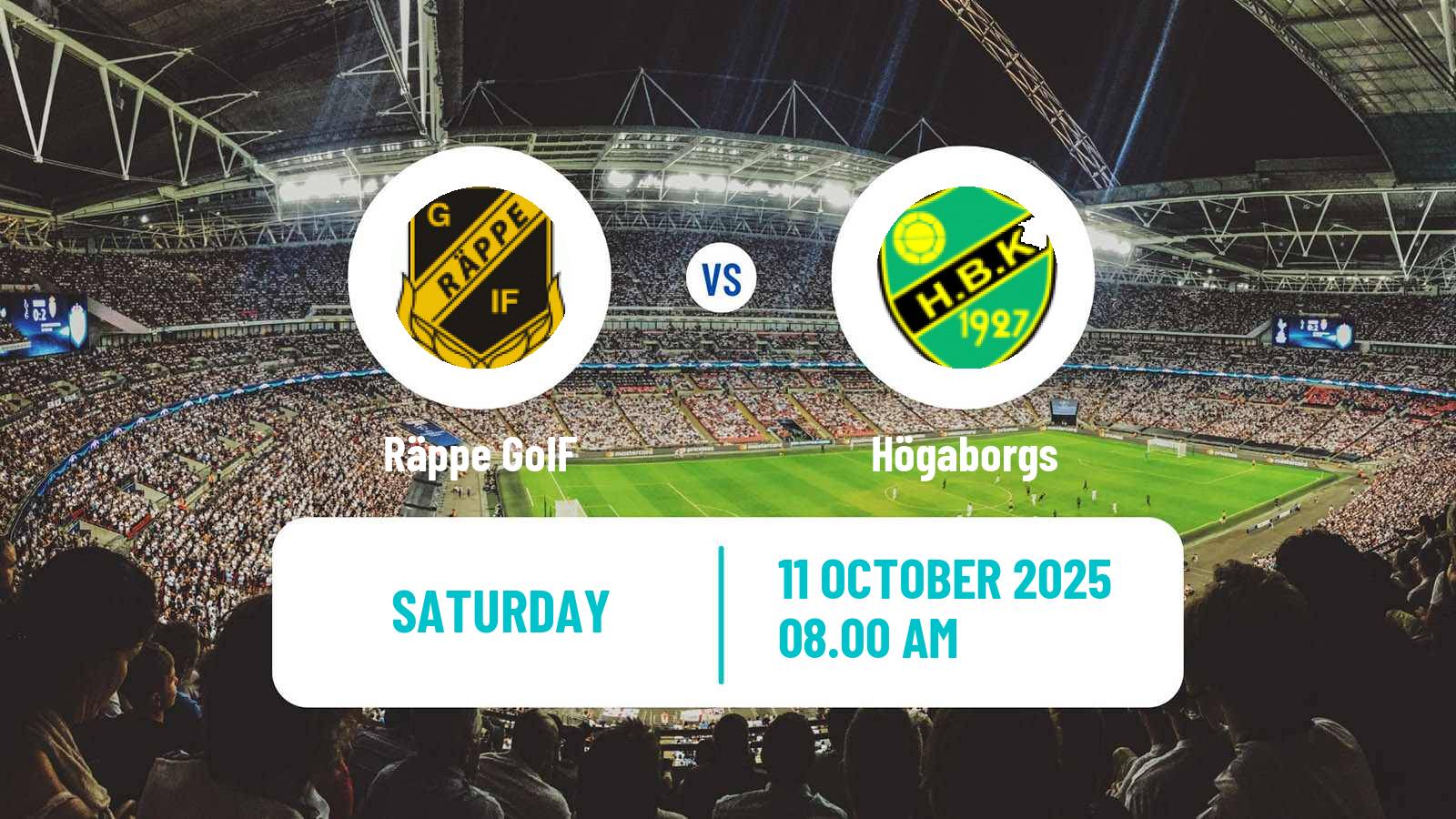 Football Swedish Division 2 - Södra Götaland Räppe GoIF - Högaborgs
